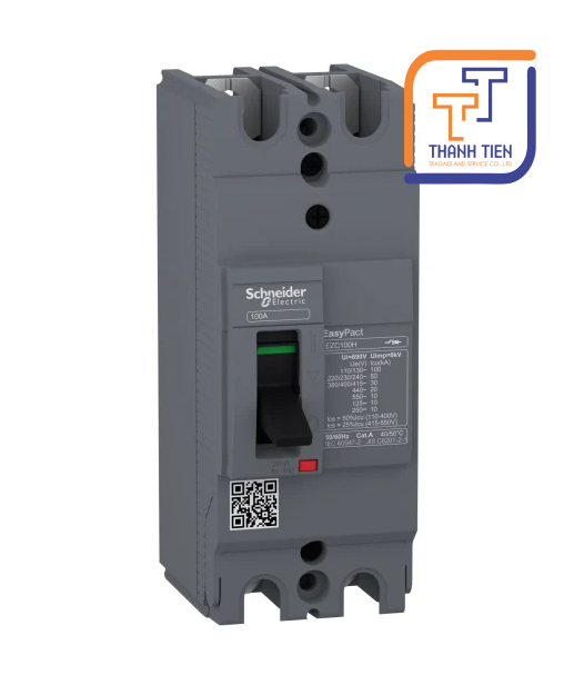 BỘ NGẮT MẠCH EZC100H2016 EasyPact EZC100H 2P SCHNEIDER ELECTRIC
