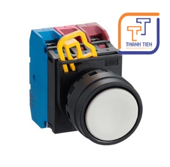 YW1B-M1E12S , G, R, W, Y NÚT NHẤN NHẢ D22 1NO 2NC YW IDEC